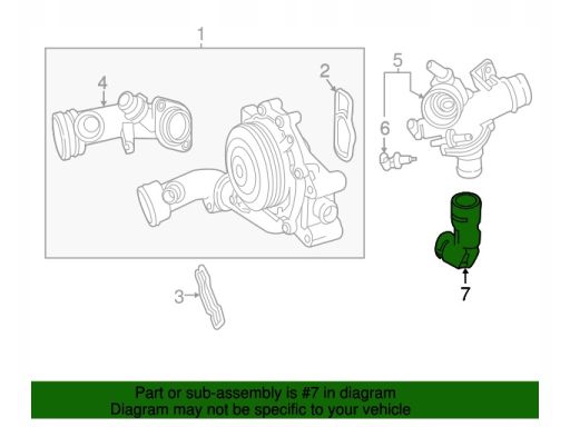 Przewód Wąż chłodnicy Mercedes W204