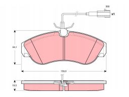 Klocek Hamulcowy Kpl. Gdb1426