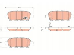 Klocek Hamulcowy Kpl. Gdb3294