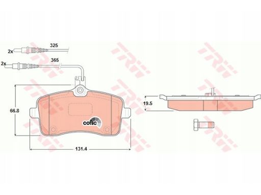 Klocek Hamulcowy Kpl. Gdb1594