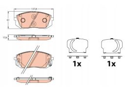 Klocek Hamulcowy Kpl. Gdb3642