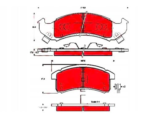 Klocek Hamulcowy Kpl. Gdb4054