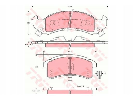 Klocek Hamulcowy Kpl. Gdb4054