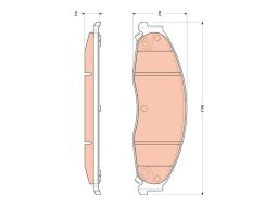 Klocek Hamulcowy Kpl. Gdb4601