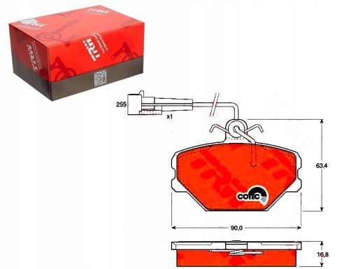 Klocek Hamulcowy Kpl. Gdb833
