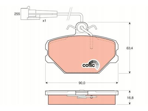 Klocek Hamulcowy Kpl. Gdb833