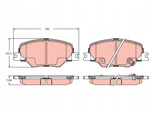 Klocek Hamulcowy Kpl. Gdb2424