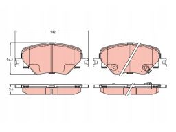 Klocek Hamulcowy Kpl. Gdb2424