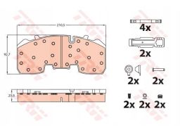Klocek Hamulcowy Kpl. Gdb5092