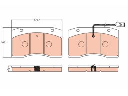Klocek Hamulcowy Kpl. Gdb5060