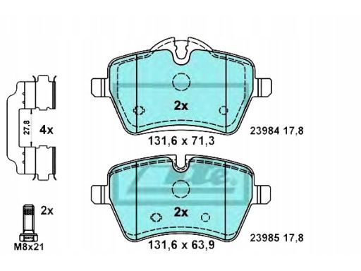 Klocek Hamulcowy Kpl. 13.0470-2725.2