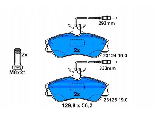 Klocek Hamulcowy Kpl. 13.0460-2829.2