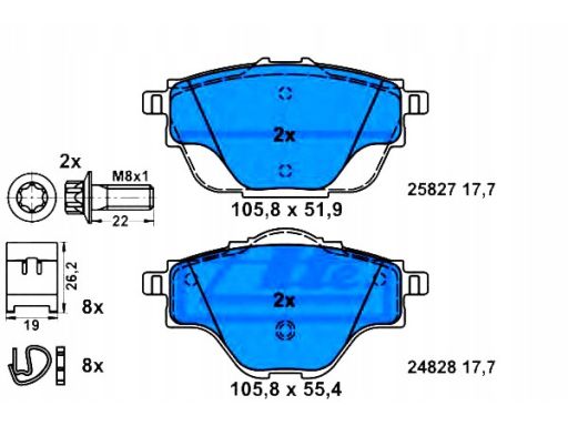 Klocek Hamulcowy Kpl. 13.0460-3872.2
