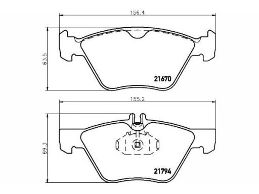 Klocek Hamulcowy Kpl. 2167001