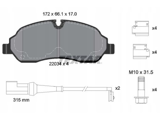 Klocek Hamulcowy Kpl. 2203401