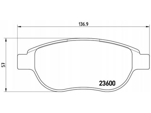 Klocek Hamulcowy Kpl. P 61 068X