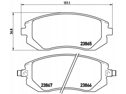 Klocek Hamulcowy Kpl. P 78 013X