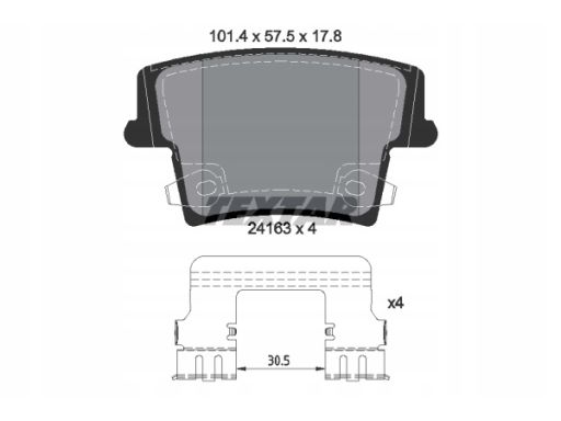 Klocek Hamulcowy Kpl. 2416303
