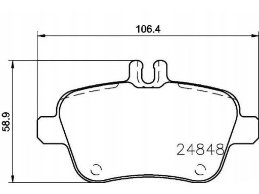 Klocek Hamulcowy Kpl. 2484803