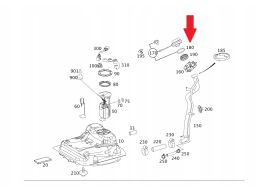 Uszczelka Korka wlewu paliwa Mercedes A0004760000
