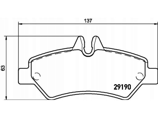 Klocek Hamulcowy Kpl. 2919001