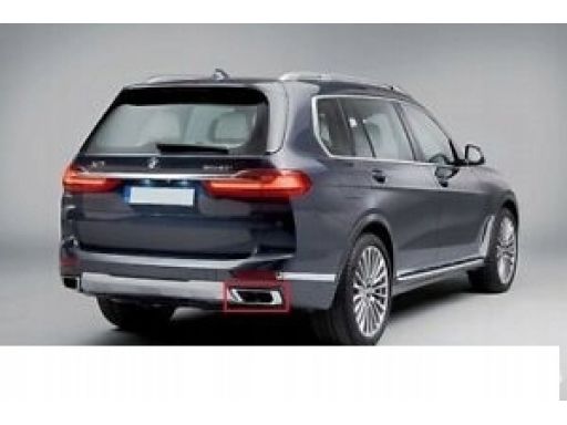 Listwa ozdobna zderzaka wydechu tylna prawa BMW X7