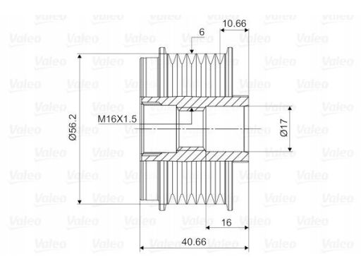 Sprzęgło Jednokierunkowe Alternatora 588010