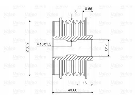 Sprzęgło Jednokierunkowe Alternatora 588010