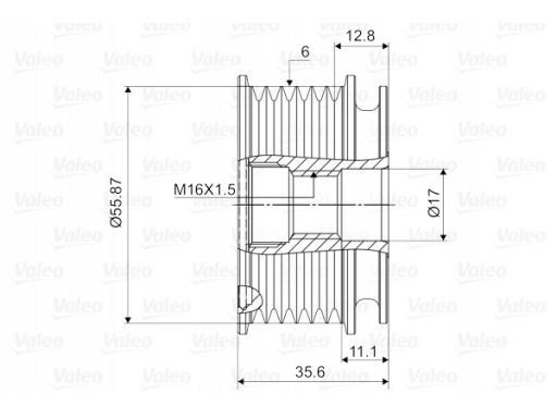 Sprzęgło Jednokierunkowe Alternatora 588032