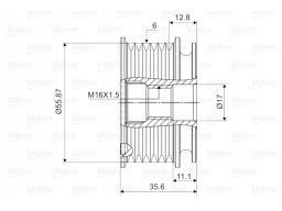 Sprzęgło Jednokierunkowe Alternatora 588032