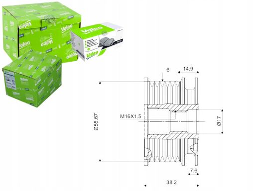 Sprzęgło Jednokierunkowe Alternatora 588044