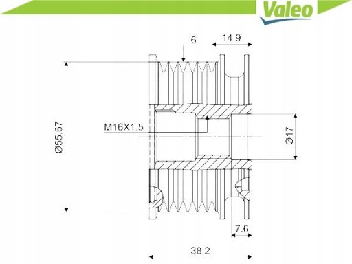 Sprzęgło Jednokierunkowe Alternatora 588044