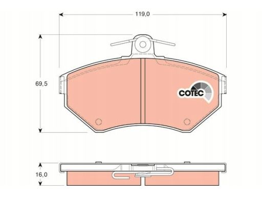 Klocek Hamulcowy Kpl. Gdb1437