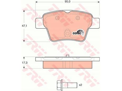 Klocek Hamulcowy Kpl. Gdb1620