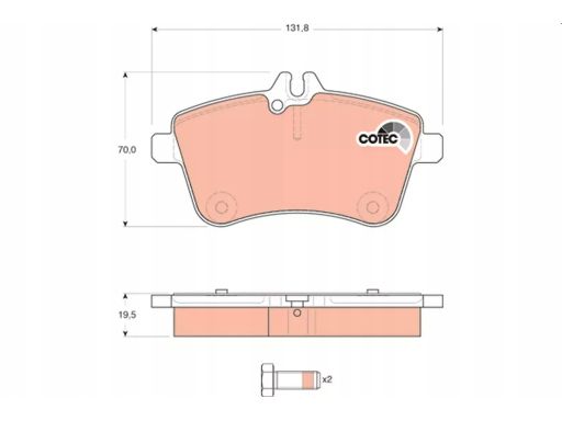 Klocek Hamulcowy Kpl. Gdb1628