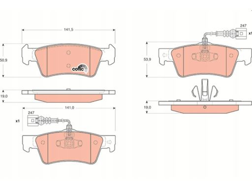 Klocek Hamulcowy Kpl. Gdb1672