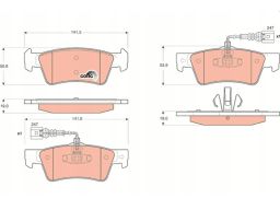 Klocek Hamulcowy Kpl. Gdb1672