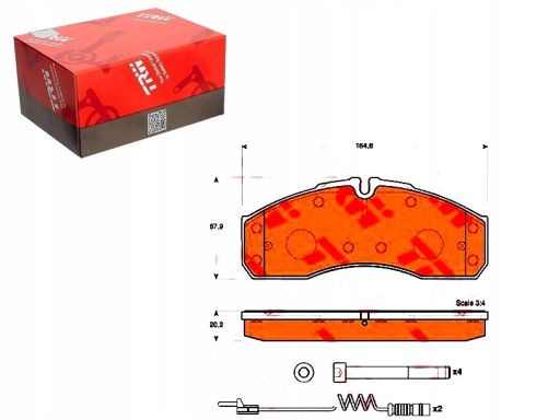 Klocek Hamulcowy Kpl. Gdb1694
