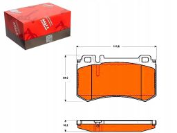 Klocek Hamulcowy Kpl. Gdb1735
