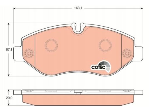 Klocek Hamulcowy Kpl. Gdb1747