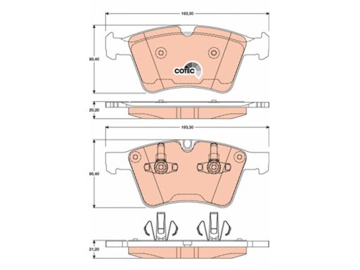 Klocek Hamulcowy Kpl. Gdb1797