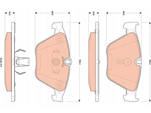 Klocek Hamulcowy Kpl. Gdb1854