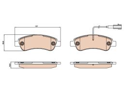 Klocek Hamulcowy Kpl. Gdb2068