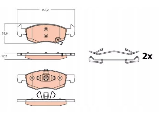 Klocek Hamulcowy Kpl. Gdb2099