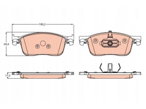 Klocek Hamulcowy Kpl. Gdb2169