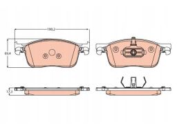 Klocek Hamulcowy Kpl. Gdb2169