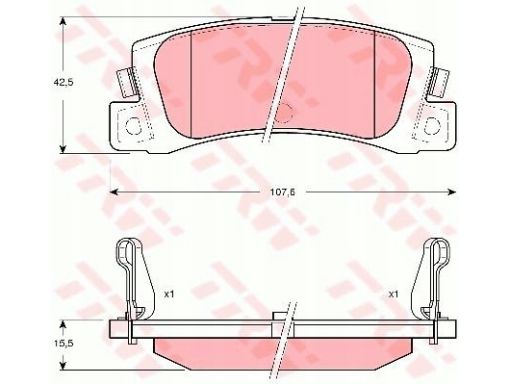 Klocek Hamulcowy Kpl. Gdb3329
