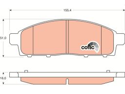 Klocek Hamulcowy Kpl. Gdb3435