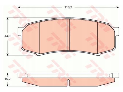 Klocek Hamulcowy Kpl. Gdb3464