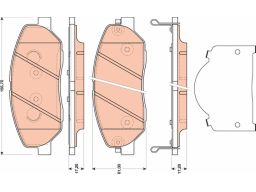 Klocek Hamulcowy Kpl. Gdb3483